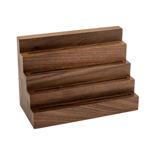 Four Tier Coin Stand - Short, Walnut