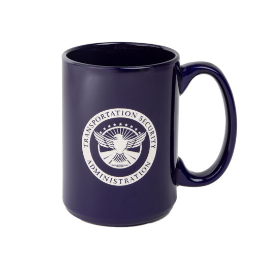 Etched TSA Coffee Mug (Cobalt Blue)